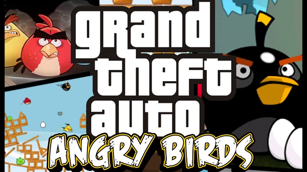 Angry Birds ve Grand Theft Auto evrenleri bir araya gelirse neler olur?
