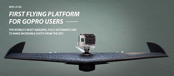 GoPro modellerine özel, tam otomatik insansız hava aracı,'LA100'