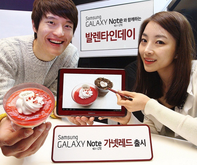 Samsung, kırmızı renkli Galaxy Note 10.1 LTE'nin duyurusunu gerçekleştirdi