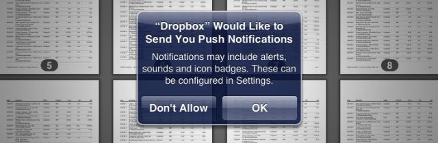 iOS için Dropbox'a Push Notifications desteği