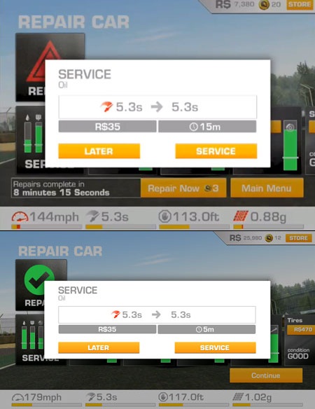 Real Racing 3'ün servis bekleme süreleri kısaltıldı