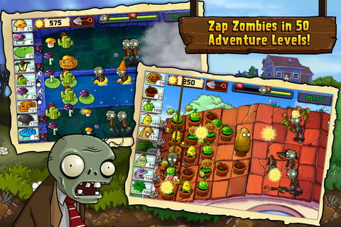 Plants vs Zombies bir süreliğine App Store üzerinde ücretsiz