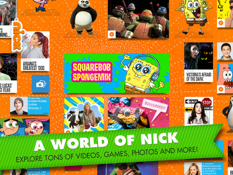Nickelodeon, iPad için Nick adlı içerik uygulamasını yayınladı