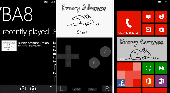 Gameboy Advance emülatörü VBA8, Windows Phone 8 için yayınlandı
