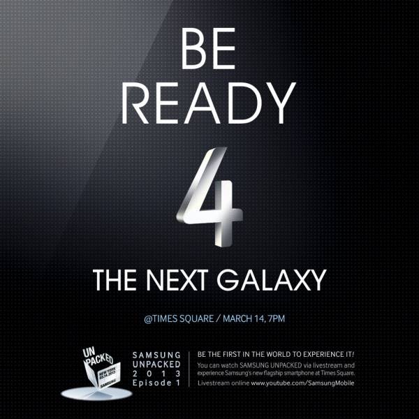 Samsung Galaxy S4, 16/32/64GB kapasite ve iki renk alternatifiyle geliyor