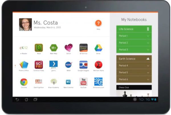 Öğretmenler ve öğrenciler için özel olarak geliştirilmiş Android tablet, 'Amplify'