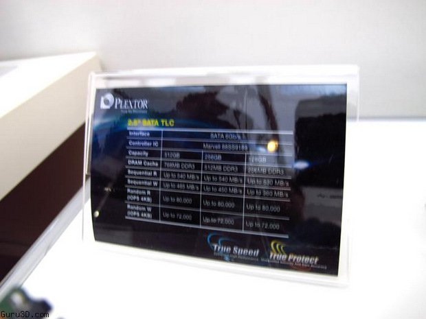 Plextor, TLC tipi NAND flash bellek yongalarına sahip SSD prototipini sergiledi