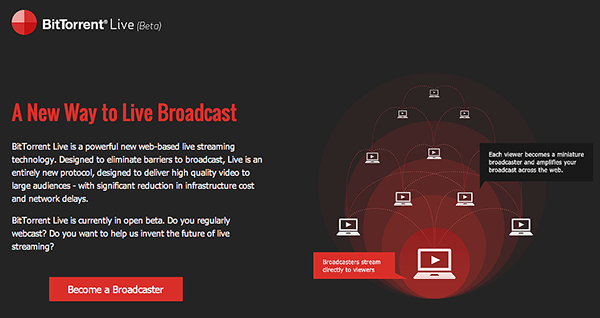 BitTorrent, 'Live' isimini verdiği yeni servisinin açık betasına başladı