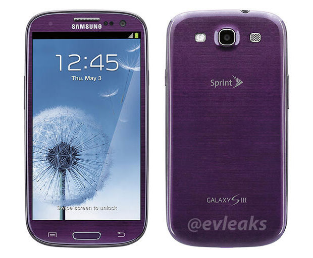 Samsung Galaxy S III'ün mor renkli versiyonu gün yüzüne çıktı