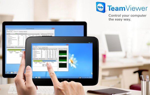 Android için TeamViewer güncellemesi tabletler için yerleşik dokunmatik kontrol sunuyor.