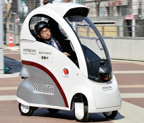Hitachi, Ropits adlı yürüme zorluğu çekenler için sürücüsüz araba prototipi geliştiriyor