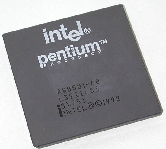 Pentium işlemciler 20 yaşında