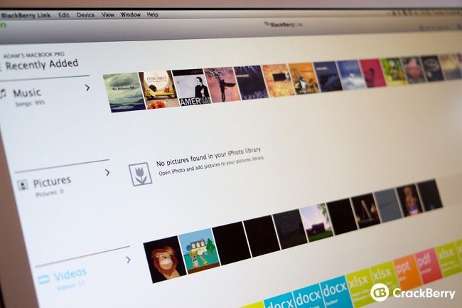OS X için Blackberry Link güncellendi