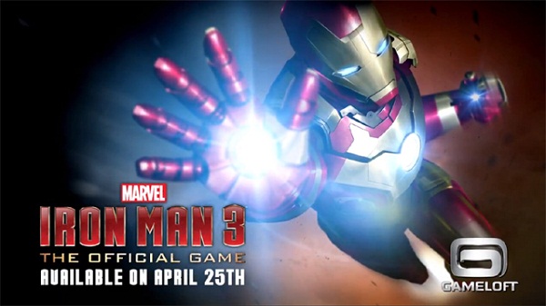 Iron Man 3'ün mobil oyunu, 25 Nisan tarihinde yayınlanacak