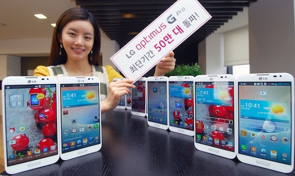 LG, kendi ülkesinde 500 bin Optimus G Pro satışı yaptı