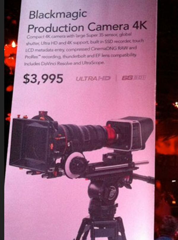 NAB2013: 4K çekim yapabilen Blackmagic Production Camera ortaya çıktı