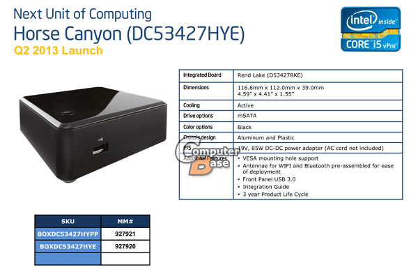 Intel'in NUC sistemini güncelleyeceği iddia ediliyor