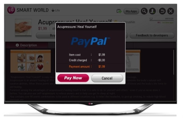 LG, akıllı TV modellerine PayPal ödeme seçeneği ekliyor