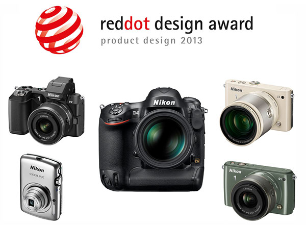 Nikon’un beş fotoğraf makinesi Red Dot 2013 tasarım ödülüne layık görüldü