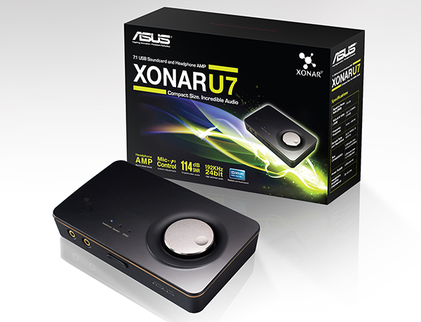 Asus'tan kulaklıklara özel yeni harici ses kartı, 'Xonar U7 USB'