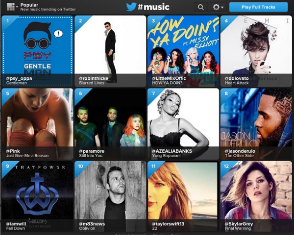 Twitter, müzik hizmetini duyurdu