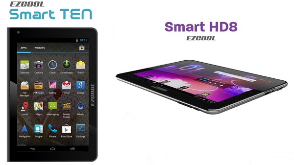 Ezcool, uygun fiyatlı Smart Ten ve Smart HD8 tabletlerini satışa sundu
