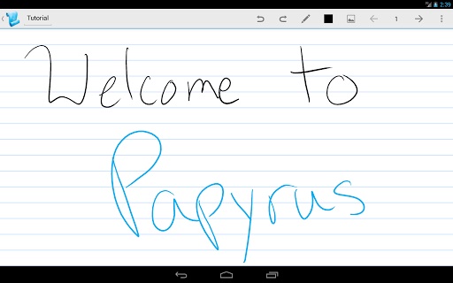 Android için Papyrus el yazısı uygulamalarına yeni bir soluk getirmek istiyor