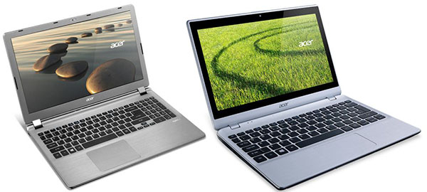Acer'dan V5 ve V7 serisi yeni ultrabook modelleri