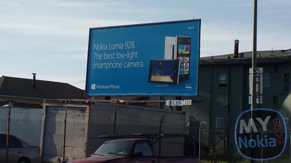 Lumia 928, billboard reklamlarında ortaya çıktı