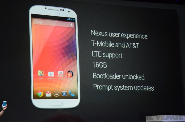 Samsung Galaxy S4, Google tarafından Nexus programına alındı