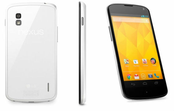 Beyaz Nexus 4 Hindistan'da satışa sunuldu