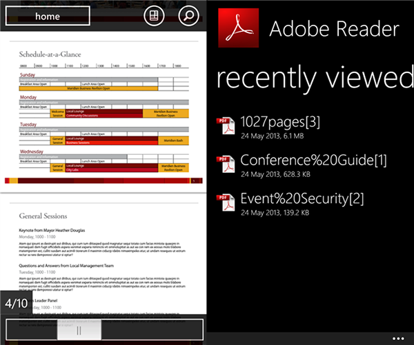 Adobe Reader, Windows Phone 8 için kullanıma sunuldu