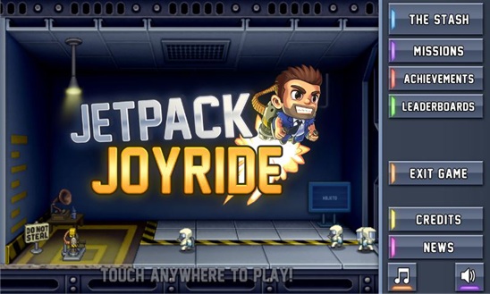 Jetpack Joyride Windows Phone 8 için yayınlandı
