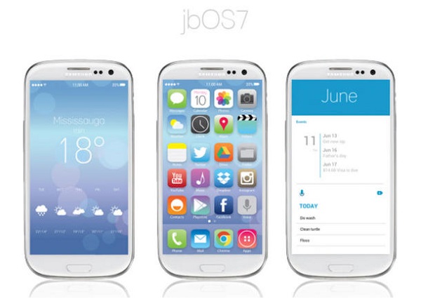 jbOS7, Android işletim sistemine iOS 7 görünümü getiriyor