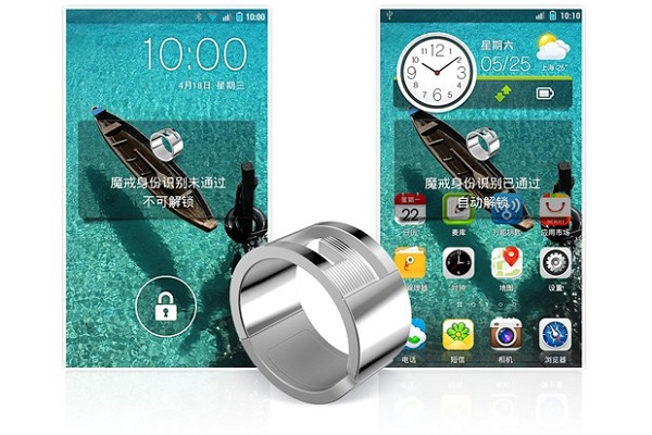Akıllı telefonlarınızın ekran kilidini açabilen yüzük : GEAK Ring