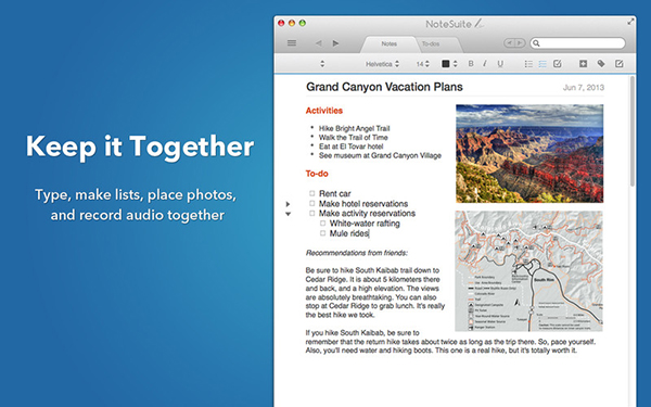 iPad ve Mac bilgisayarlar ile uyumlu not alma ve yönetim uygulaması: NoteSuite