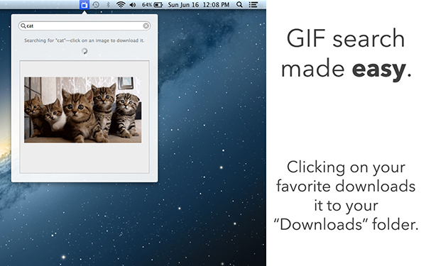 Apple'ın Mac bilgisayar sistemlerine GIF arama motoru ekleyen uygulama: GIFs