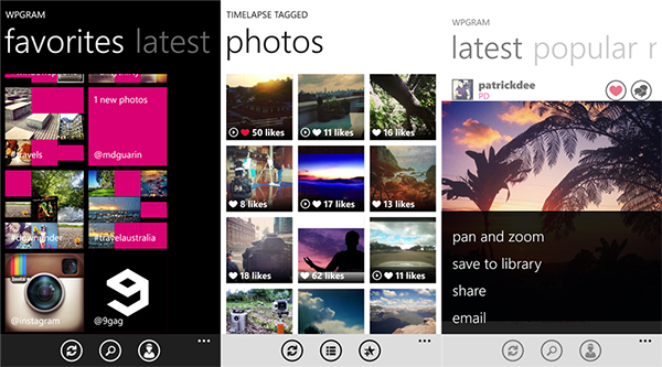 Windows telefonlara Instagram servisini getiren WPGram uygulaması video desteği ile güncellendi