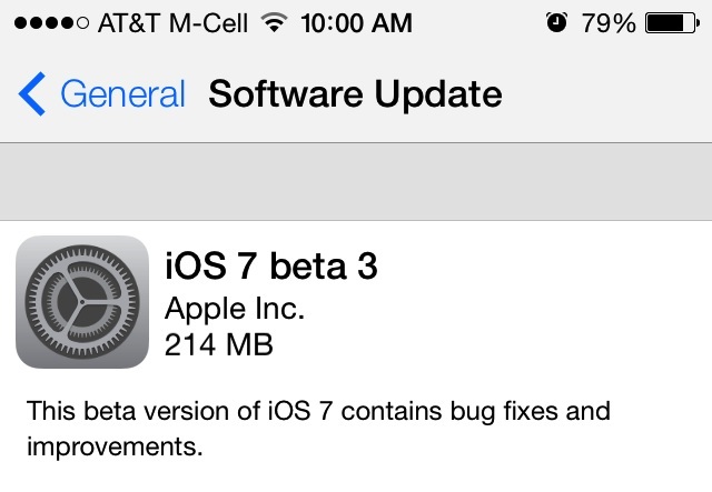iOS 7 Beta 3 yayınlandı