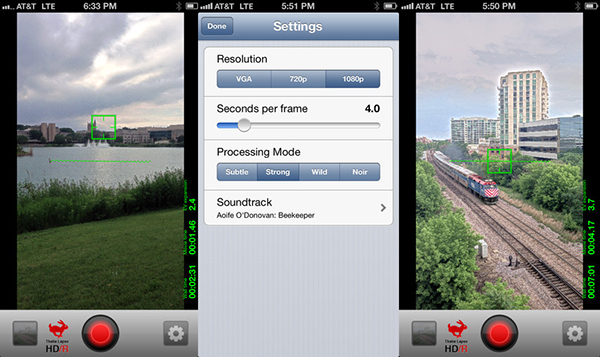 iPhone ve iPad için Time Lapse uygulaması: Thalia Lapse HD/R