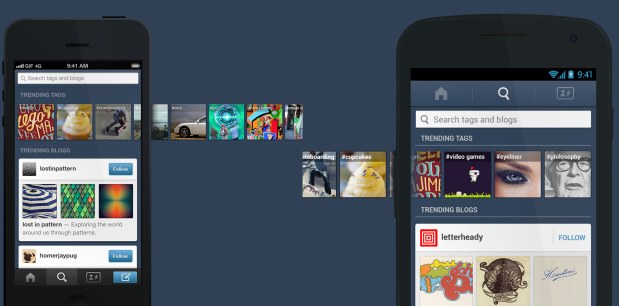Tumblr, Android ve iOS uygulamalarını güncelledi