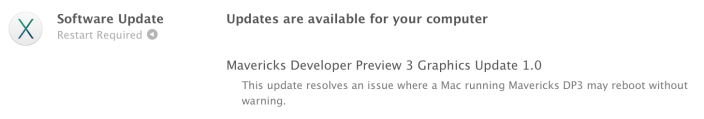 OS X Mavericks Preview 3 için 2 önemli güncelleme