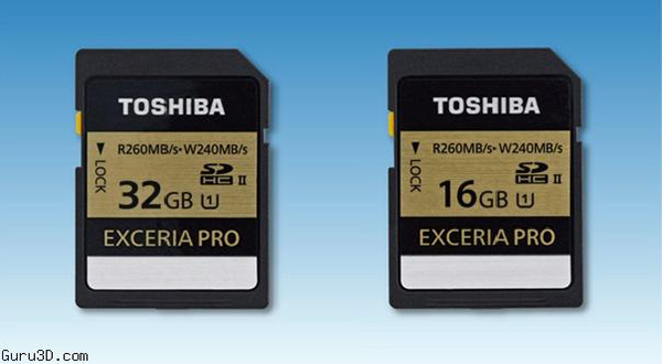 Toshiba, dünyanın en yüksek yazma hızına sahip yeni SDHC hafıza kartlarını duyurdu
