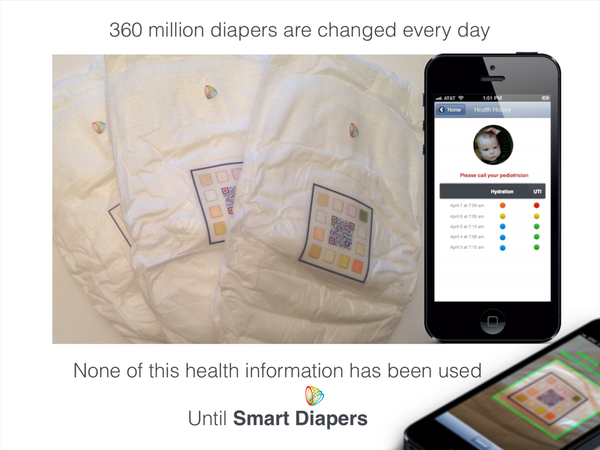 QR kodlu akıllı bebek bezi, idrar üzerinden sağlık kontrolü sağlayacak