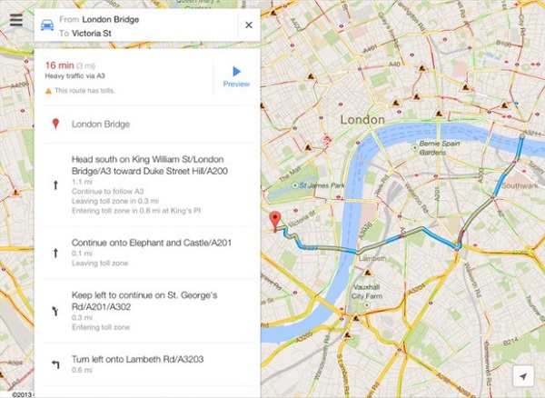 Google Haritalar, iPad desteğiyle güncellendi