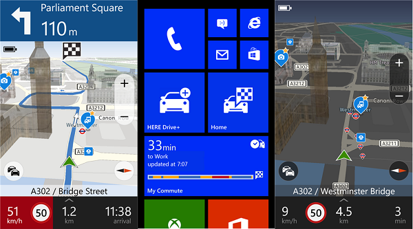 Windows Phone 8 için Here Drive+ uygulaması yayınlandı