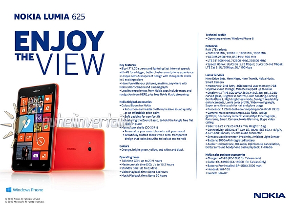 İşte Nokia'nın ekranı en büyük akıllı telefonu: Lumia 625