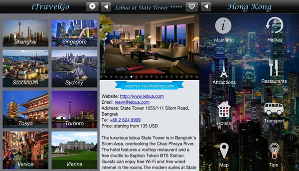 36 farklı şehrin en iyi restoran, otel ve konumlarını gösteren yeni iPhone uygulaması: iTravelGo