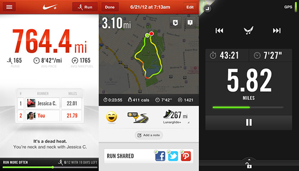Nike+ Running uygulaması, meydan okuma özelliği ile 4.3 sürümüne güncellendi