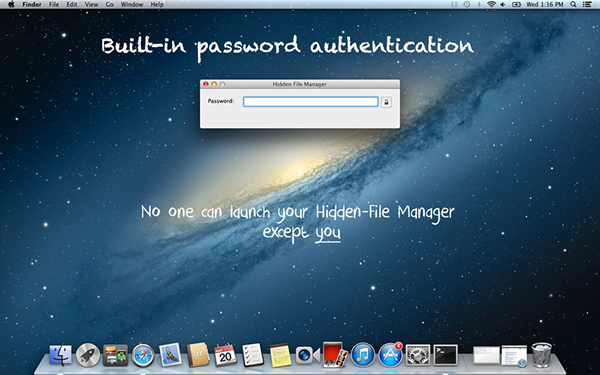 Mac kullanıcılar için dosya gizleme ve kilit uygulaması: Hidden File Manager